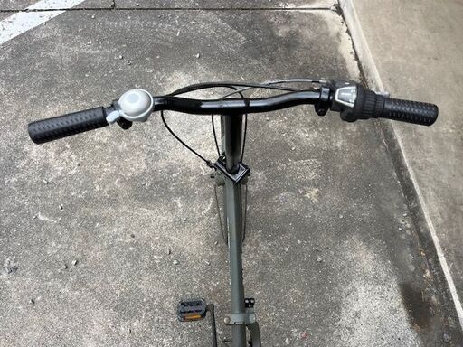 【メンテ済み￥6800】　20インチ　折りたたみ自転車　カーキ 　鹿児島市