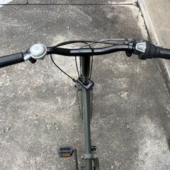 【メンテ済み￥6800】　20インチ　折りたたみ自転車　カーキ 　鹿児島市の画像