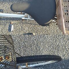 自転車 ママチャリ 26インチ 後ろカゴ付き　シングルギア　配達可能の画像