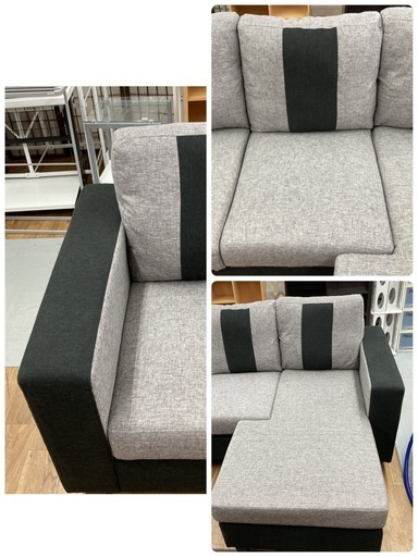 ジモティー限定価格！ S744 ⭐ Comfortable カウチソファ コーナーソファ  トリノ クッション付き USED 綺麗