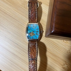 SAAD ターコイズ　自動巻き時計の画像