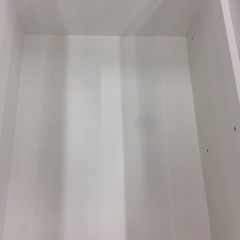 【ニトリのアルミナシリーズ】キッチンボード　ニトリ NITORI　アルミナ2 レンジボード 食器棚 カップボード  幅100.4cm ：ホワイトの画像