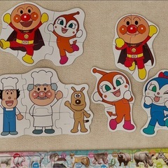 アンパンマン   動物　食べ物　パズルセットの画像