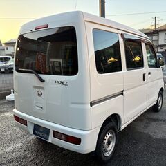 【総額コミコミ】広島発プライムゲート27年ハイゼットカーゴ　デラックスハイルーフ　車検令和9年11月27日まで　法人ワンオーナー　パワーウィンドウ　4速オートマ　プライバシーガラス　禁煙車　タイミングチェーン　取説/保証書/整備記録簿完備　修復歴無し　軽自動車　軽バン　格安　の画像