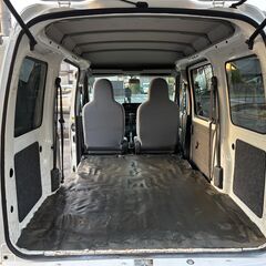 【総額コミコミ】広島発プライムゲート27年ハイゼットカーゴ　デラックスハイルーフ　車検令和9年11月27日まで　法人ワンオーナー　パワーウィンドウ　4速オートマ　プライバシーガラス　禁煙車　タイミングチェーン　取説/保証書/整備記録簿完備　修復歴無し　軽自動車　軽バン　格安　の画像