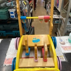 ミテミテ木製押し車　西松屋　　リサイクルショップ宮崎屋　佐土原店　25.12.1の画像
