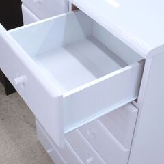 新品アウトレット品 ハイチェスト 80-6サンプルWH G-2525の画像