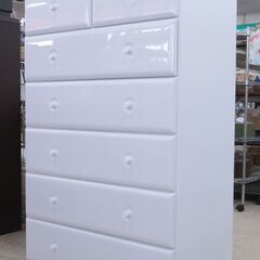 新品アウトレット品 ハイチェスト 80-6サンプルWH G-2525の画像