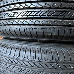 ブリヂストンバリ山サマータイヤ、ジムニー純正アルミ付き4本セット の画像