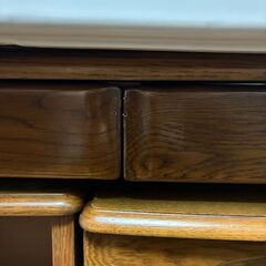 【12月6日、7日受渡し限定】しっかり収納の学習机セット／幅120cm・椅子付き（子供用・大人の作業机にも◎）の画像