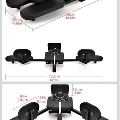 NADLE 開脚ストレッチャー 開脚マシーン 身長 伸ばす トレーニング器具 股関節 ストレッチ 0-180度 太ももたるみ 痩せ 足痩 家庭用 開脚補助器具 ダイエット器具 柔軟体操 体幹トレーニング 美尻 美脚 バレエ練習 ヨガ 産後の画像
