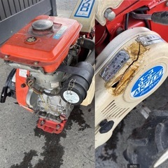 h-247△ q 岐阜発/ エースローター/ AR700/管理機/ 耕運機/ 実動 動画実演は行なっておりません/ 難あり/現状品/ 管20u/ R7.9/11 △の画像