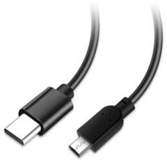 マイクロ USB-Cケーブル 5M 480Mbps高速データ転送コード 2.4A急速充電線 2重シールド USB2.0 Type-C変換5pin Micro-Bケーブル の画像