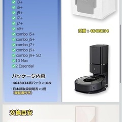 ルンバ掃除機用交換フィルター 10枚セット 4648034の画像