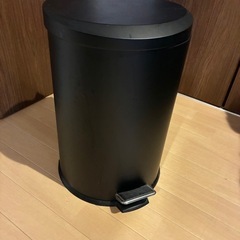 ゴミ箱　ペダル式　黒　白　2つ　　の画像