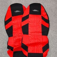 セット無料対象【新古】AUTOYOUTH シートカバー レッド／ブラックの画像