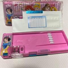 筆箱 小学生女の可愛い子プリンセス柄‐両面 箱型 ペンケース 入学準備 鉛筆削りの画像