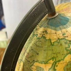昭和レトロ　当時物　 ビンテージ　地球儀 アンティーク 置物の画像