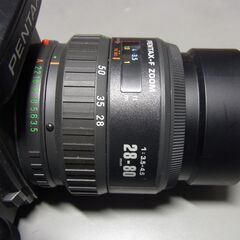 075　PENTAX SF-7 一眼レフカメラ、オートフォーカス機能搭載、28-80mmレンズ付き。の画像