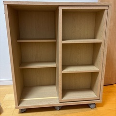 可動式本棚（文庫本、マンガ用、CDケース立て入れに！）の画像