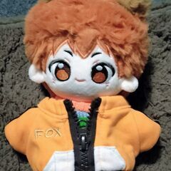 ハイキュー 日向翔陽 20cm スケルトン入りぬいぐるみ（耳付き・着せ替えフルセット）の画像