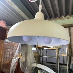 【リユースショップスパークル】ペンダントライト　No.170　ニトリ　Nシック3(アイボリー)　照明　引掛けシーリング　紐式LEDライト　配送設置可能♪の画像