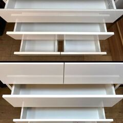 ♪ニトリ クエス80♪上下分割出来て運びやすいハイチェスト ♪の画像