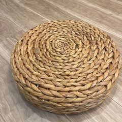 ニトリ　クッション　スツール　ロー(ウォーターヒヤシンス) の画像