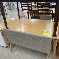 【ジャングルジャングル滋賀草津店】ジモティ来店特価‼ ダイニングセット ナチュラル ベンチ×1、イス×1 J-251203の画像