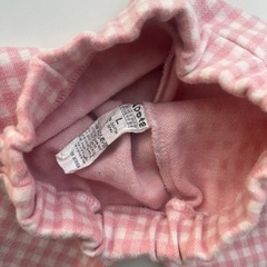 韓国子供服 aosta ジェリーパンツ ギンガムチェック ピンク　Lサイズ　モンベベ　保育園着の画像