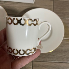 coach コーチ　デミカップ&ソーサー　コーヒー　インテリア　の画像