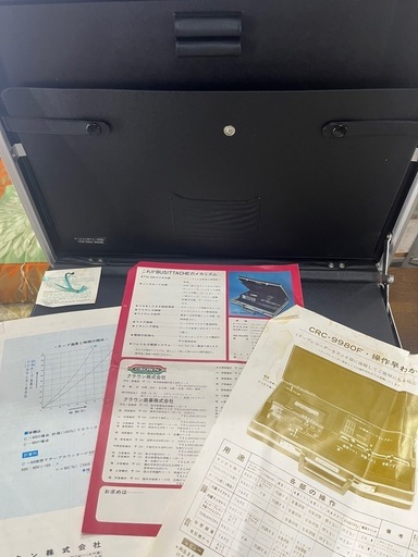 クラウン CRC-9980F アタッシュケース型 ラジオカセットテープレコーダー BUSITTACHE OS