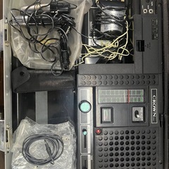 クラウン CRC-9980F アタッシュケース型 ラジオカセットテープレコーダー BUSITTACHE OSの画像