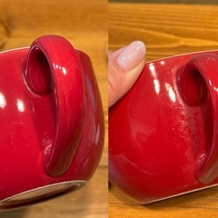 スープマグ　マグカップ　ハート　小皿の画像