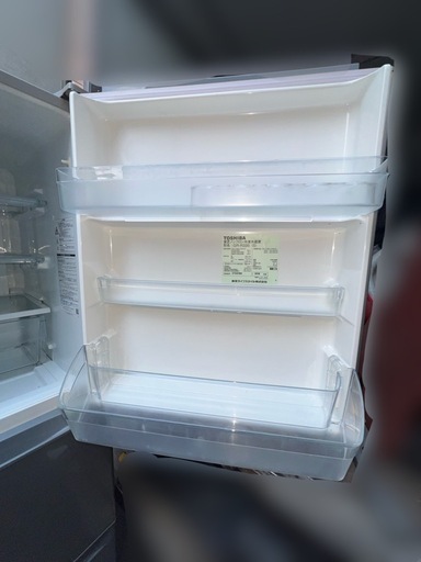 【美品】2019年製 TOSHIBA 東芝 330L 3ドア冷蔵庫 GR-R33S