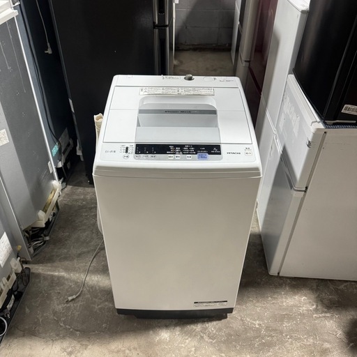 ?激安??安心保証付?❗️配送•設置?❗️♻️処分撤去♻️ 2018年製　HITACHI 7KG洗濯機 