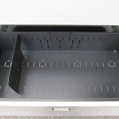 上下書庫セット　鍵あり　ホワイト　両開き/3段ラテラル　オカムラ製レクトラインの画像