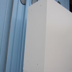 上下書庫セット　鍵あり　ホワイト　両開き/3段ラテラル　オカムラ製レクトラインの画像