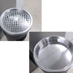 灰皿付き ゴミ箱 高さ61cm 直径25cm 円筒型 ダストボックス ☆ 札幌市 北区 屯田 の画像