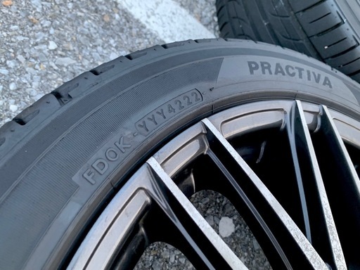 17インチ 4本セット 215/45R17 PCD114.3 5穴 7J +55 PRACTIVA ヨコハマ