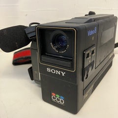 【希少/当時物】SONY Video8 ビデオカメラ（CCD-M8）元箱・付属品あり📹ジャンク扱いの画像