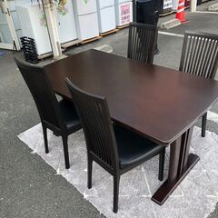 ダイニングセット 東京インテリア ダイニングテーブル 椅子4脚 約  幅150×奥行85×高さ70㎝【送料に設置費込み】🚚自社配送時💳代引き可🚚(現金、クレジット、スマホ決済対応)の画像