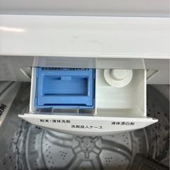 万代店 NITORI 全自動洗濯機 NTR60 2019年製 フラットデザイン＆ガラストップの画像