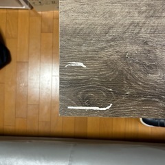 机　テーブル　ウッドの画像