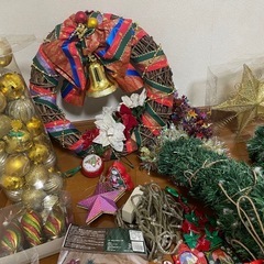 クリスマスツリーセット　オーナメント、ライト等付き　170〜180cmくらい の画像