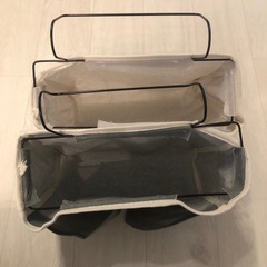 おむつ収納　おむつストッカー　ベットサイドポケット　ベビーベット　2個セットの画像