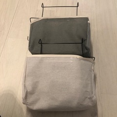 おむつ収納　おむつストッカー　ベットサイドポケット　ベビーベット　2個セットの画像