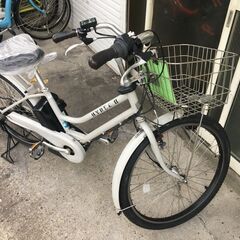 地域限定送料無料　ブリヂストン　ハイディツー　HYDEE　15,4AH　子供乗せ　白系　ギュットアニーズ　パスクルー　神戸市　電動自転車　の画像