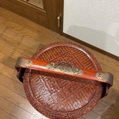 【アンティーク】中国 20世紀 ラタン ウェディングボックスの画像