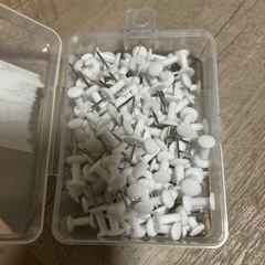 プッシュピン　白　いっぱいの画像